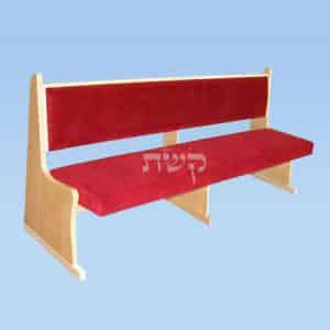 ספסל בית כנסת - דגם 111- קשת רהיטי עץ ומתכת