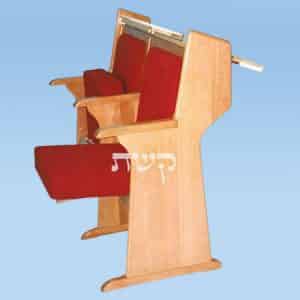 כסא בית כנסת- דגם 101- קשת רהיטי עץ ומתכת