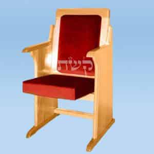 כסא בית כנסת- דגם 102- קשת רהיטי עץ ומתכת
