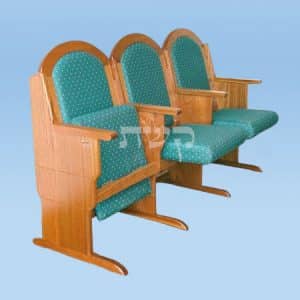 כסא בית כנסת- דגם 113- קשת רהיטי עץ ומתכת