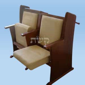 כסא בית כנסת- דגם 119- קשת רהיטי עץ ומתכת