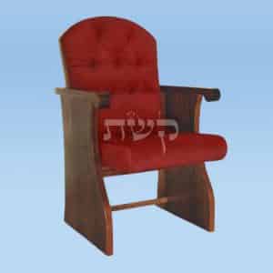כסא בית כנסת- דגם 120- קשת רהיטי עץ ומתכת