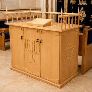 תיבה בבית כנסת אהל שמואל, גאולה, ירושלים